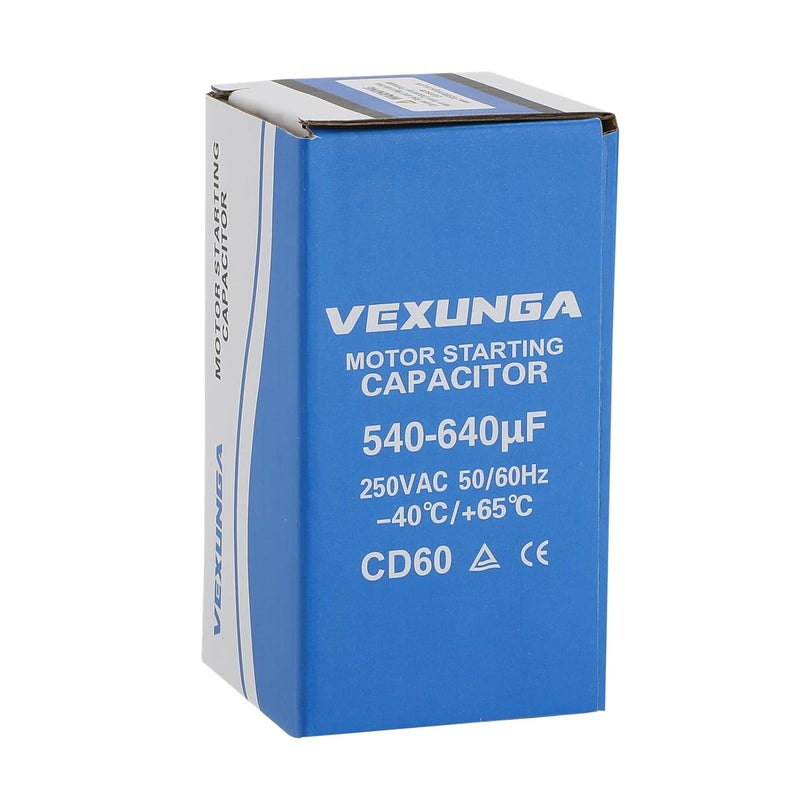 VEXUNGA 540-640 uF MFD 250 VAC 50/60 Hz Round Motor Start Capacitor CD60 Single Phase Capacitors for AC Motors Starting or Pool Pump or Well Pump - Image 5